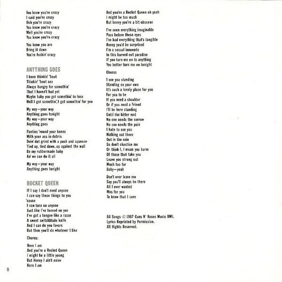 Guns N' Roses - Appetite For Destruction