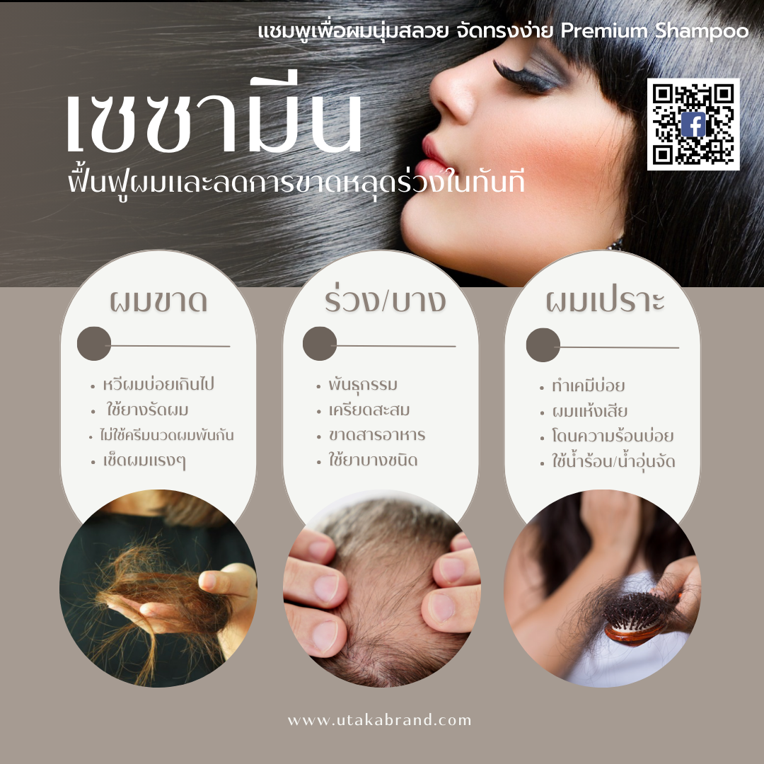 ซิลค์โปรตีน แชมพู-ครีมนวด ผสมสารสกัดงาดำ 1,000ML.