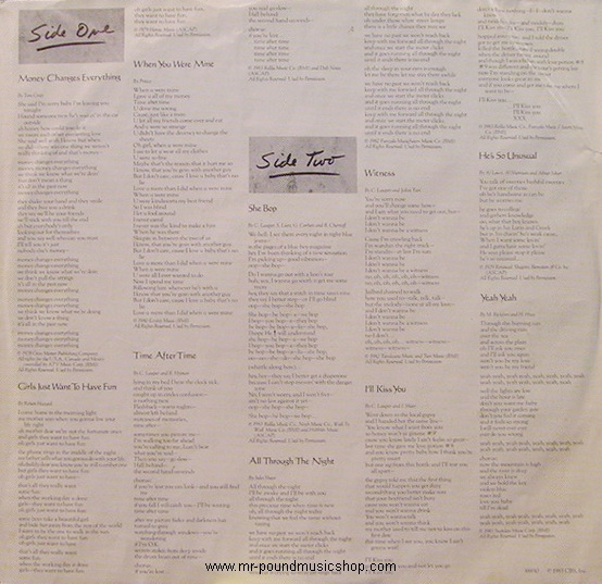 Cyndi Lauper - She's So Unusual