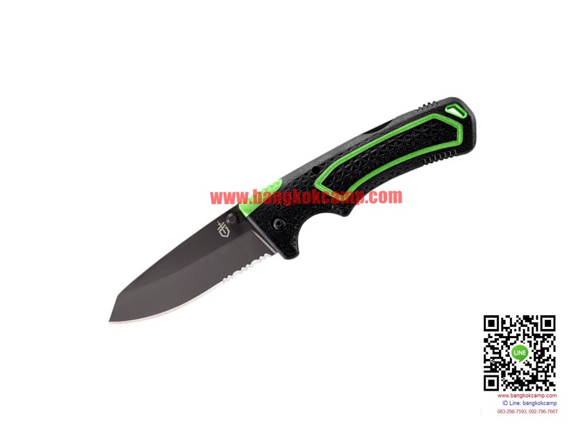 มีดพับ Gerber 31-002527 Freescape Folding 3.5" Sheepsfoot Combo Blade, Nylon Belt Sheath