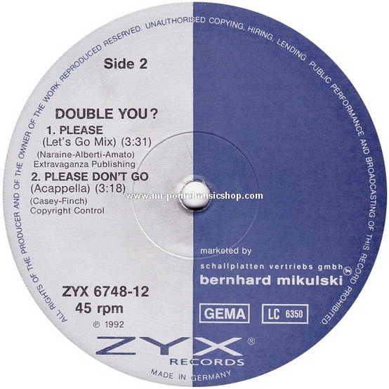 Double You - Please Don't Go