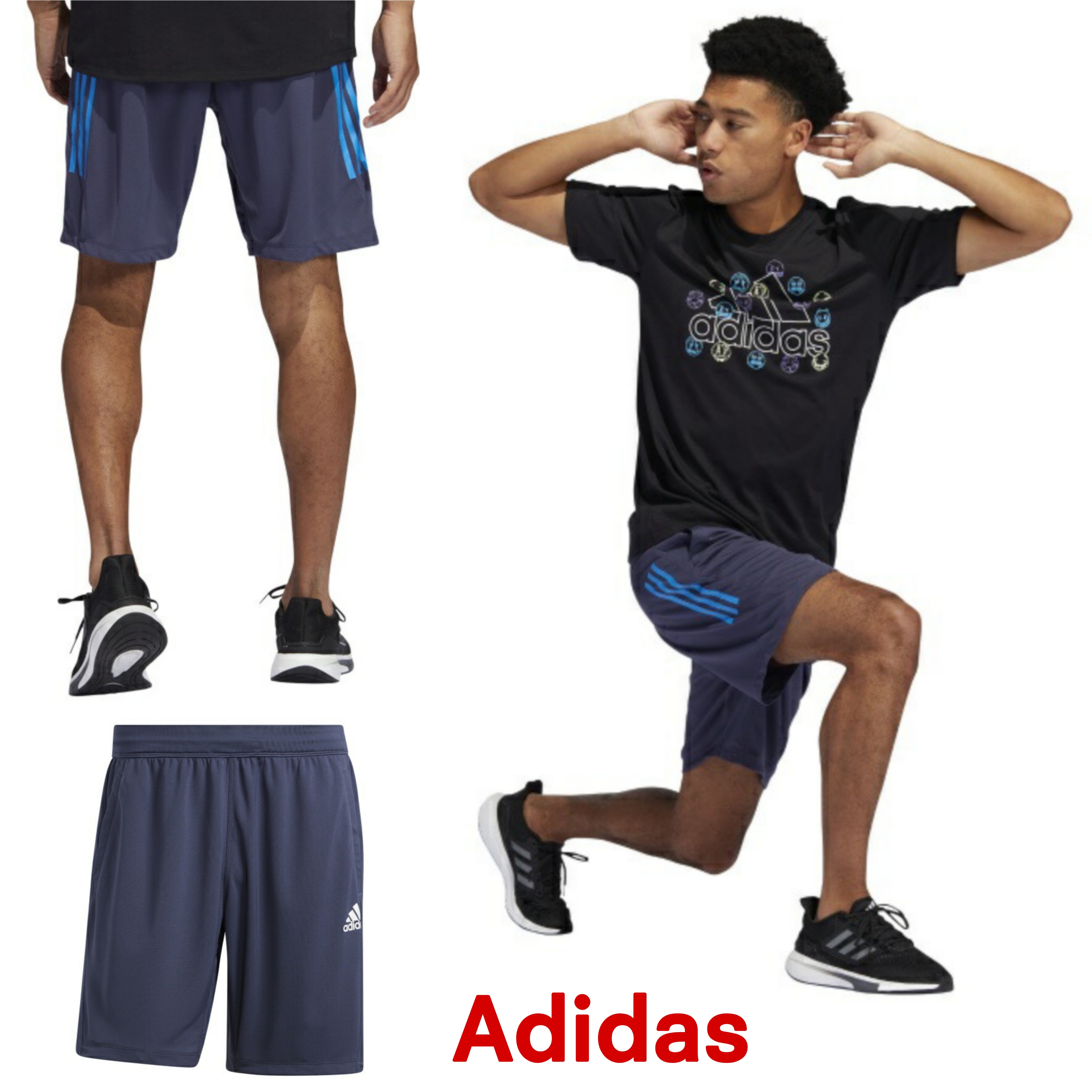 Adidas Training 3-Stripes HE6780 Shorts