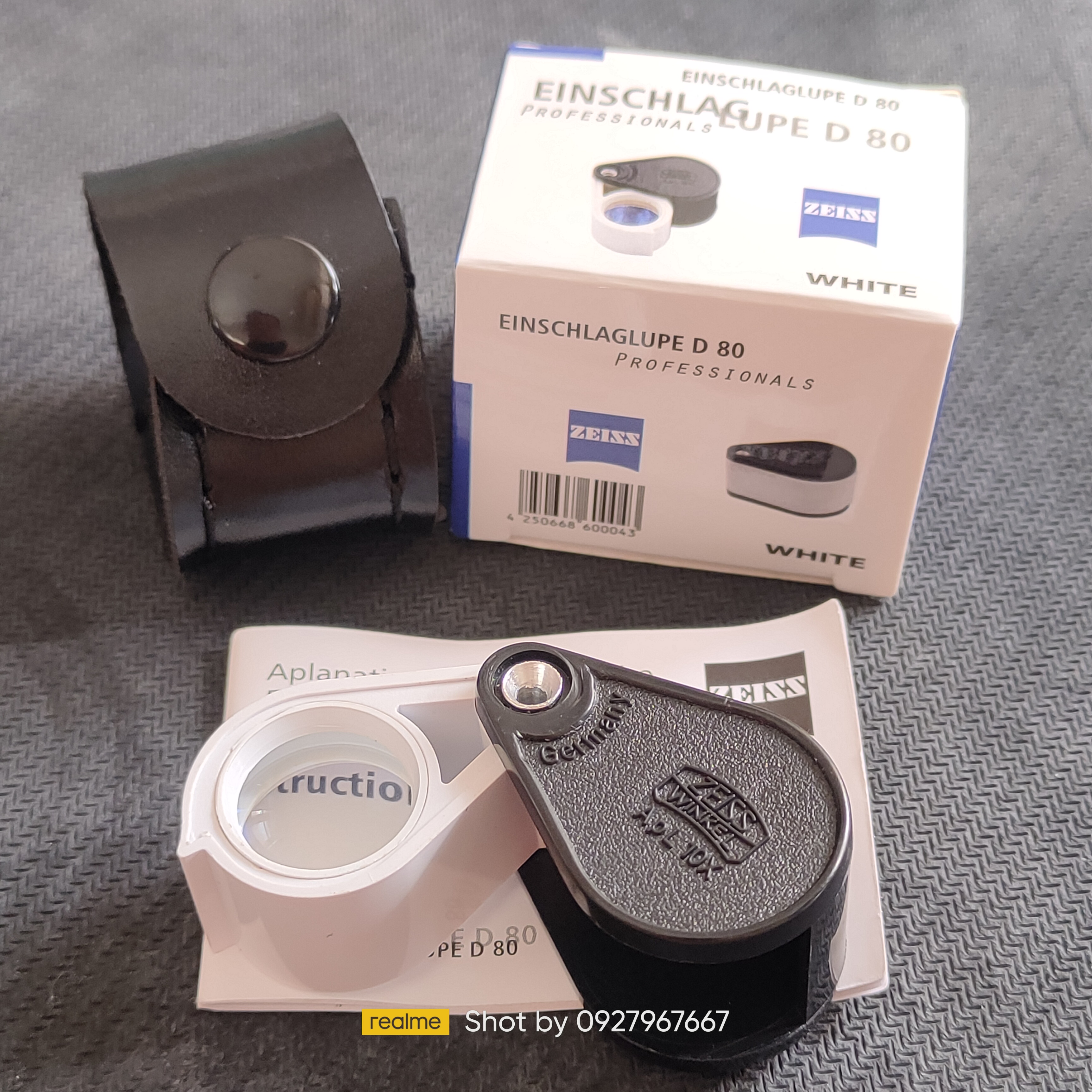 กล้องส่องพระ Zeiss D80 กำลังขยาย10X บอดี้ดำ-ขาว