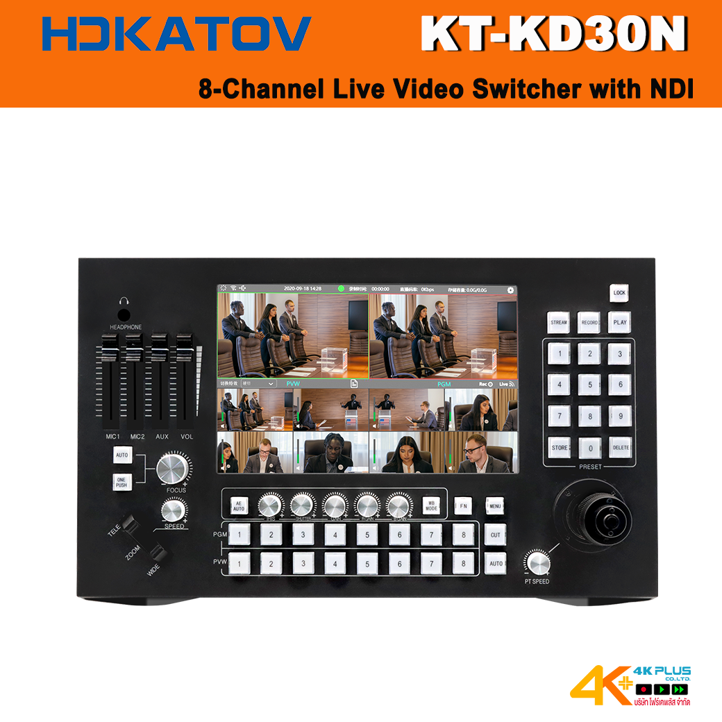 HDKATOV KT-KD30N 8-Channel Live Video Switcher with NDI
