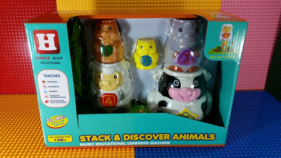 stack and discover animals ของเล่นเสริมพัฒนาการ งานดีมาก