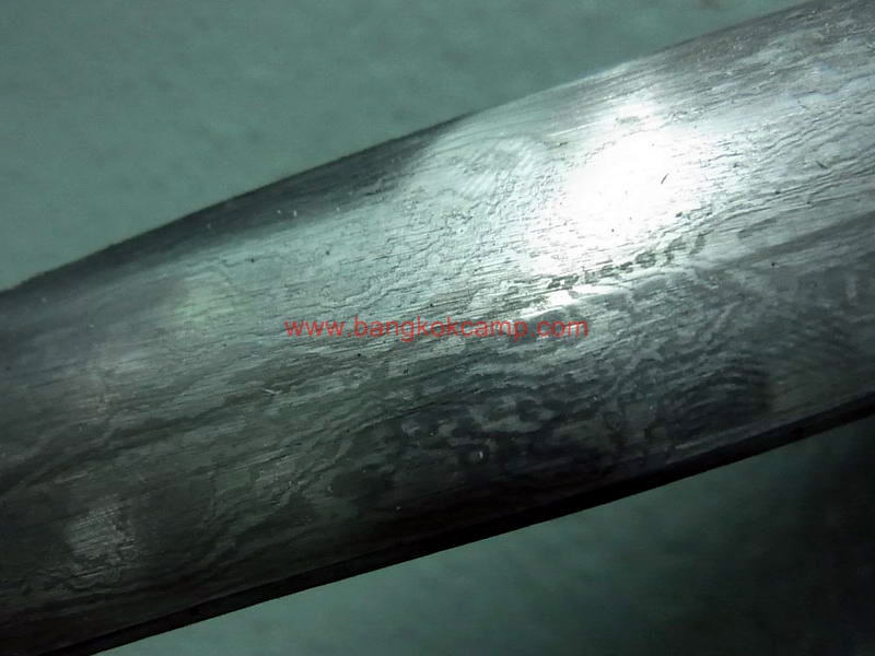 ดาบซามูไร ใบมีดเป็นเหล็กลาย (ใบมีดดามัสกัส) ลายเสือ