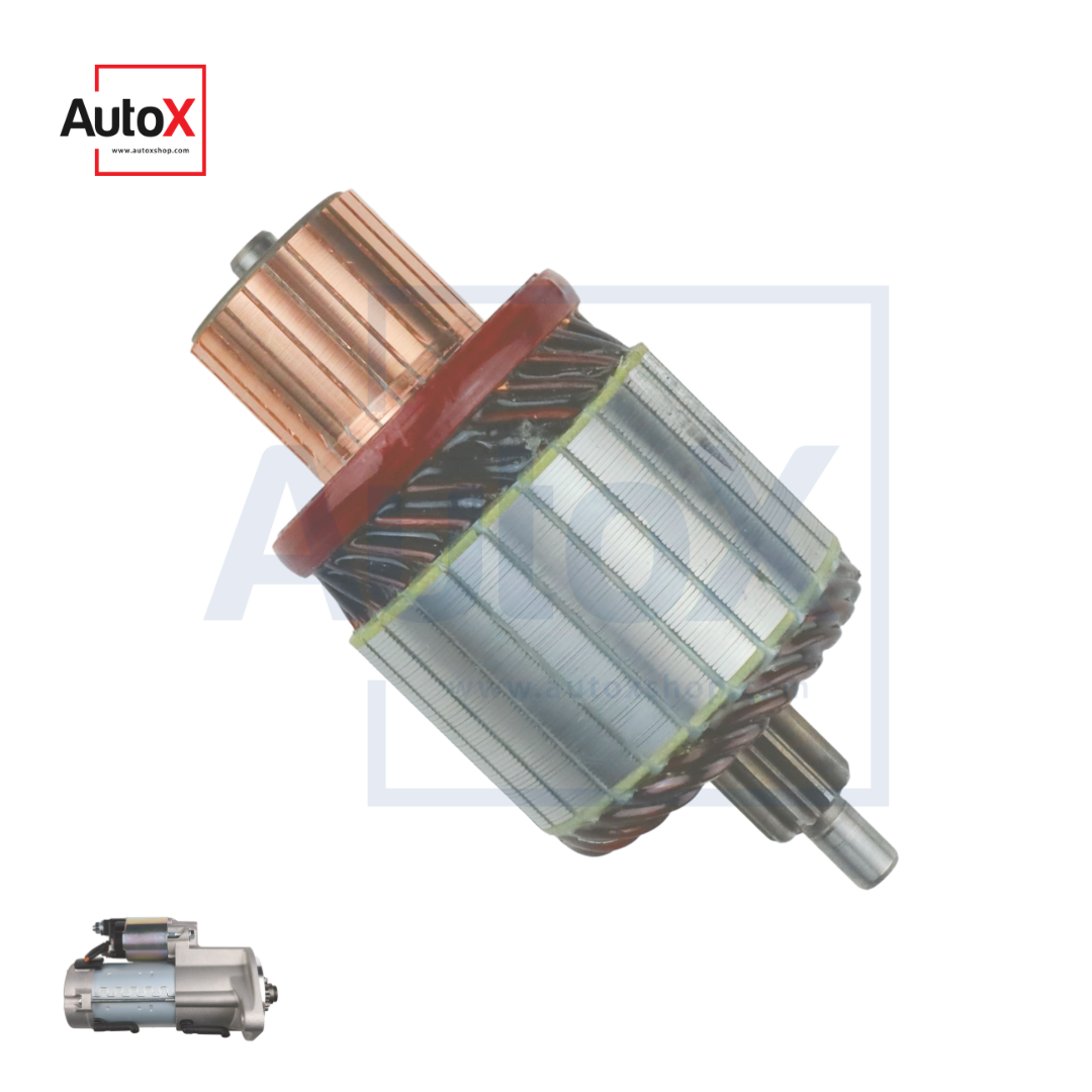 ทุ่นไดสตาร์ท TOYOTA REVO ND ฟิลสีเงิน ยาว114mm 12V CW (ใหม่)