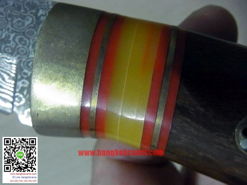 มีดดามัสกัส ด้ามไม้