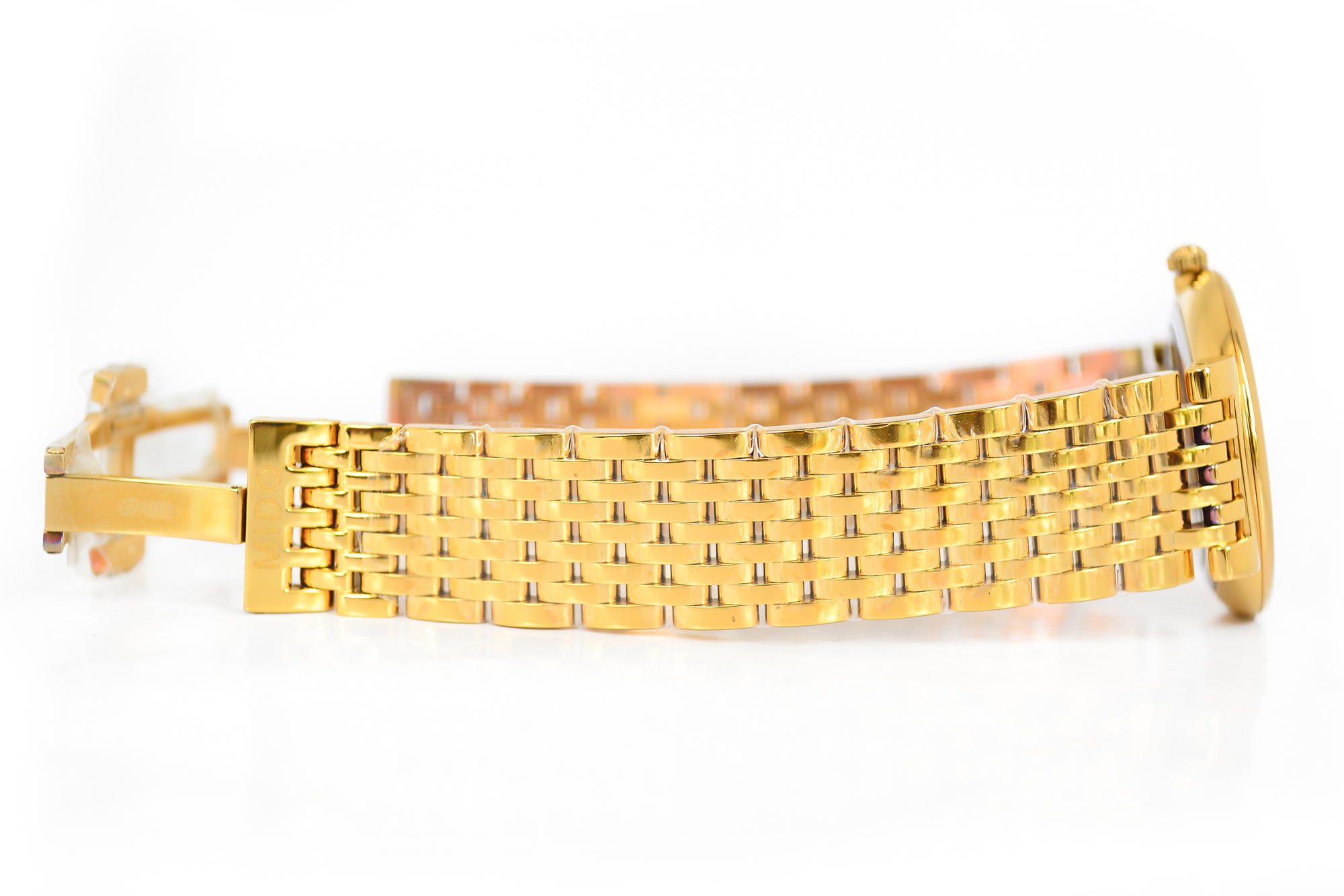 Mido Dorada Quartz เรือนทอง หน้าขาว หลักโรมัน