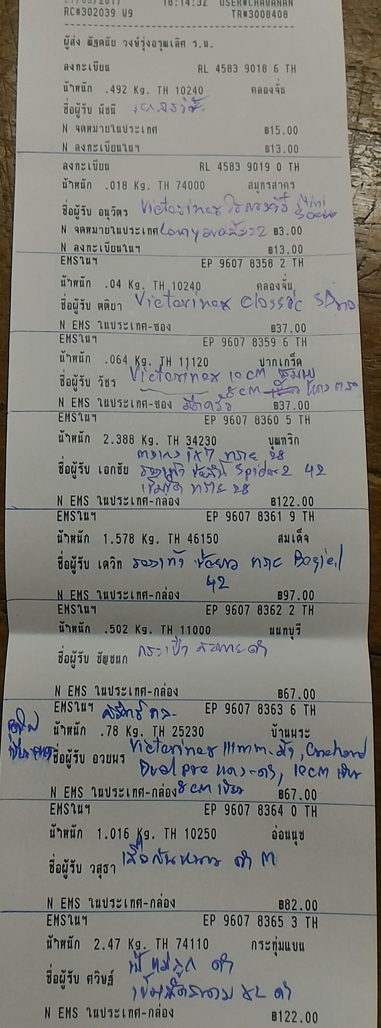 ใบเสร็จฯ มีนาคม 2560