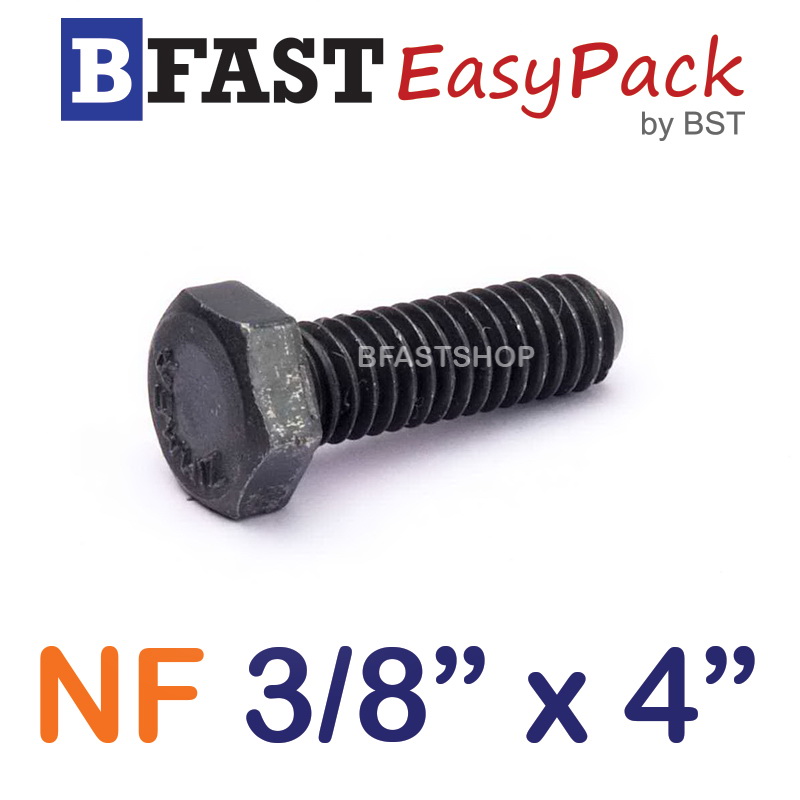 สกรู NF 3/8" x 4" (2 ตัว/ถุง) *เกลียวครึ่ง*