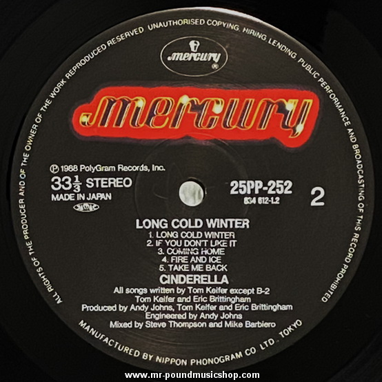 Cinderella - Long Cold Winter