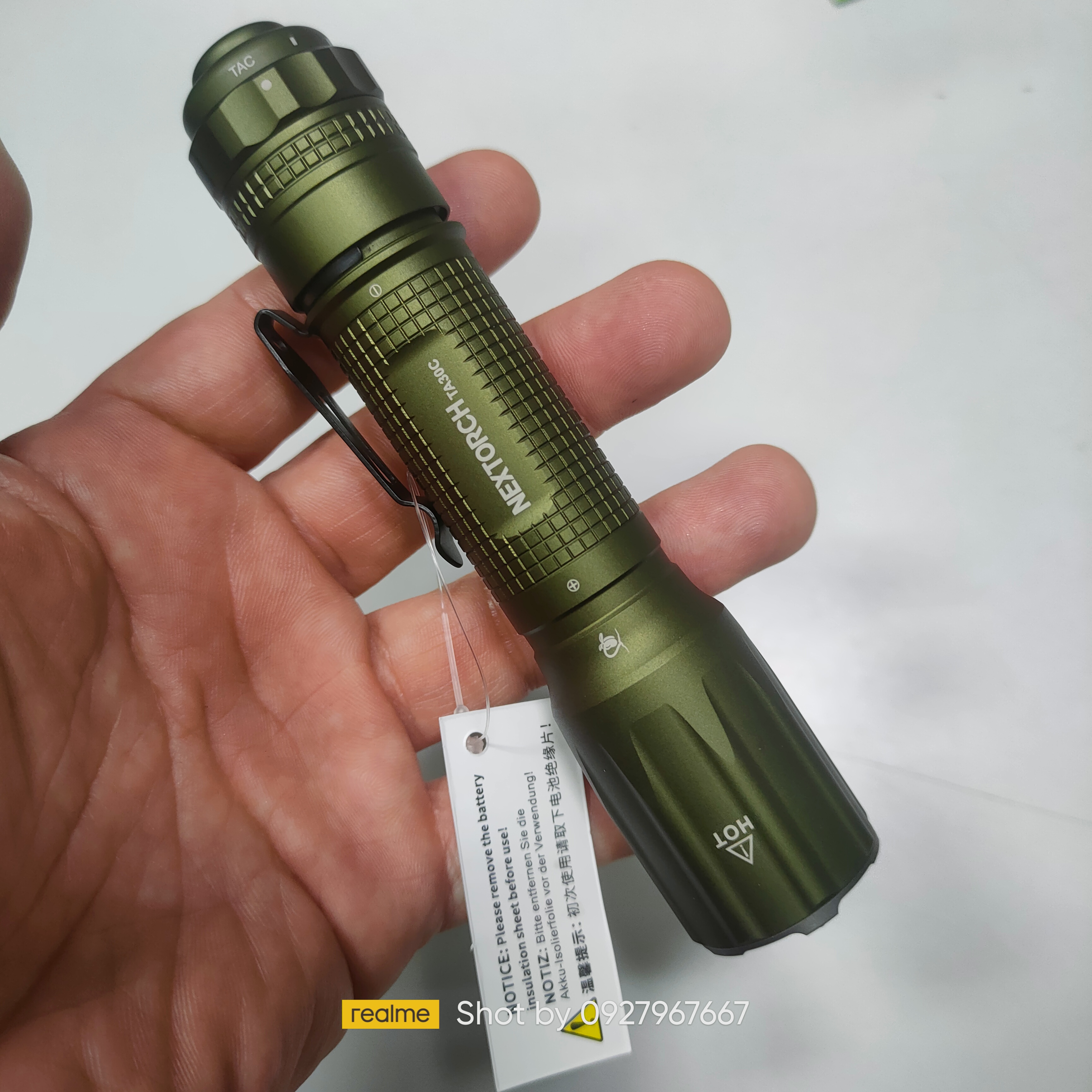 ไฟฉาย Nextorch TA30C 1600 Lumens One Step Tactical Flashlight (Green / สีเขียว)