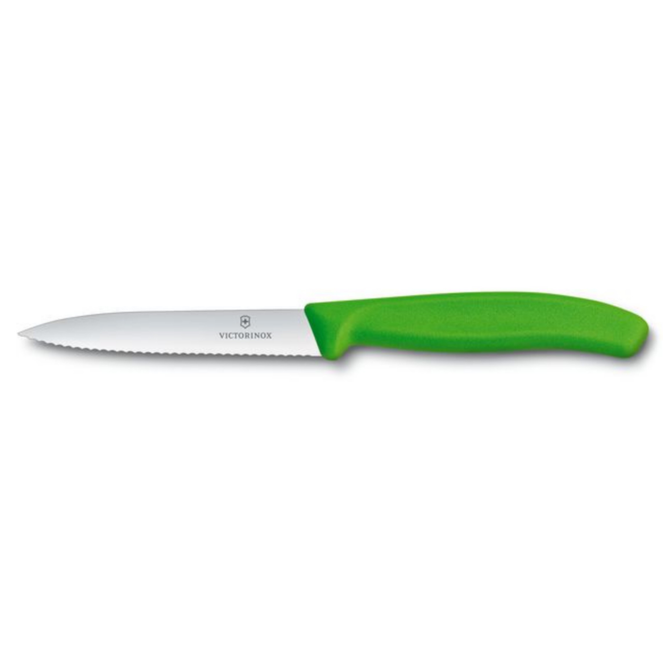 มีดครัว Victorinox Paring Knife 10 cm ใบหยัก ด้ามเขียว (6.7736.L114)