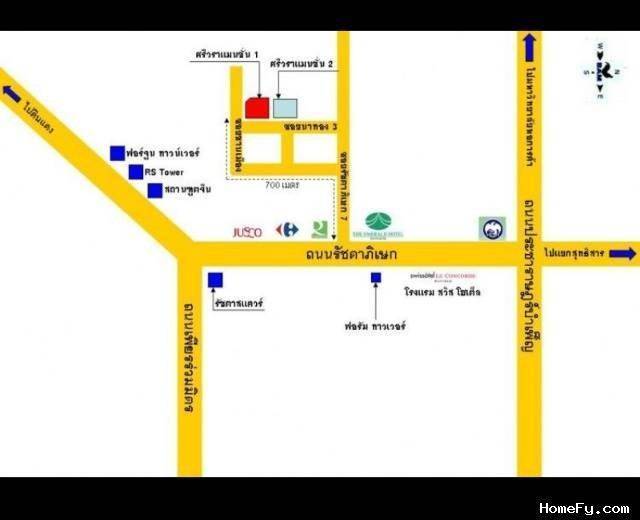 ขาย / เช่า คอนโด Srivara Mansion1 (ศรีวรา แมนชั่น 1) ตั้งอยู่ รัชดา ซ.7 (ซอย นาทอง7 ) ด้านหลัง บิ๊กซี จัสโก้รัชดา โรบินสันถนนรัชดาภิเษก ห้วยขวาง ห้องขนาด 40 ตารางเมตร