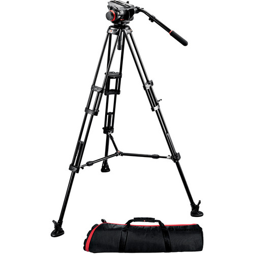 Manfrotto 504HD,546BK Aluminum Tripod System พร้อมกระเป๋าฟรี
