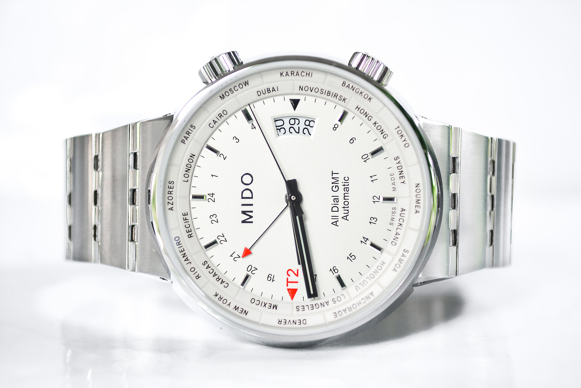 NEW:Mido All Dial GMT Automatic M8350.4.11.1