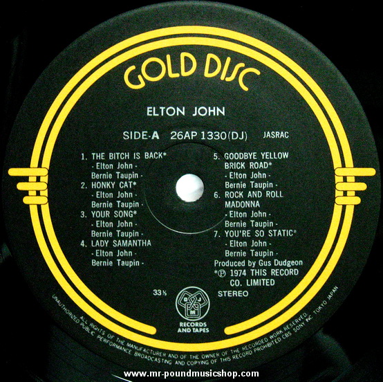 Elton John - Gold Disc
