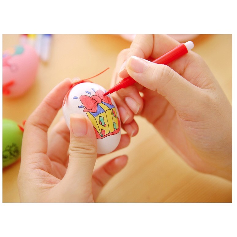 ไข่ระบายสี คละสี คละลาย - Egg Painting