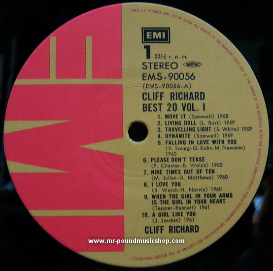 Cliff Richard - Cliff Richard Best 20 Vol.1