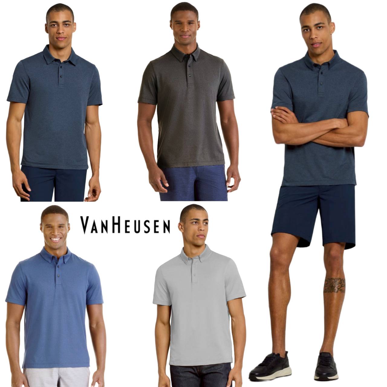 Van Heusen Performance Hybrid Polo