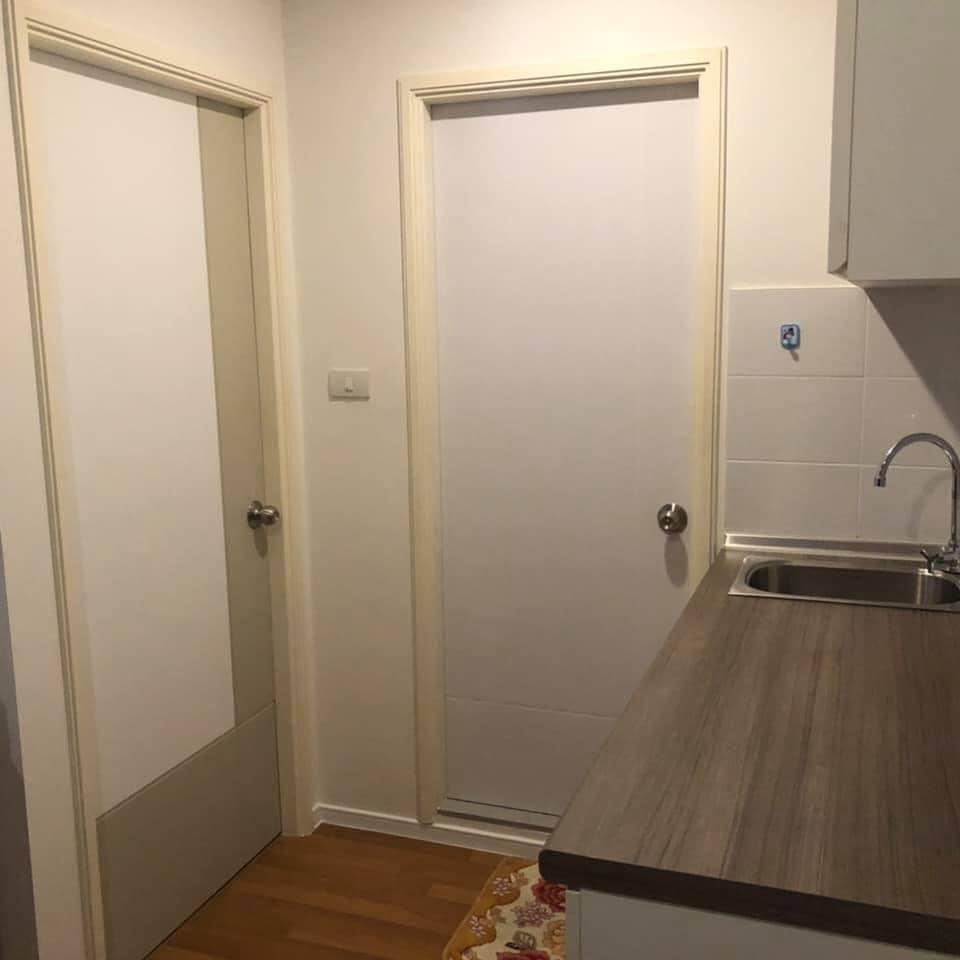 ให้เช่าคอนโด Lumpini Place Bangna Km.3 (ลุมพินี เพลส บางนา กม.3)หลังเซ็นทรัล 1 ห้องนอน ขนาด 26.13 ตรว. ตึก B ชั้น 2 ห้องมุม