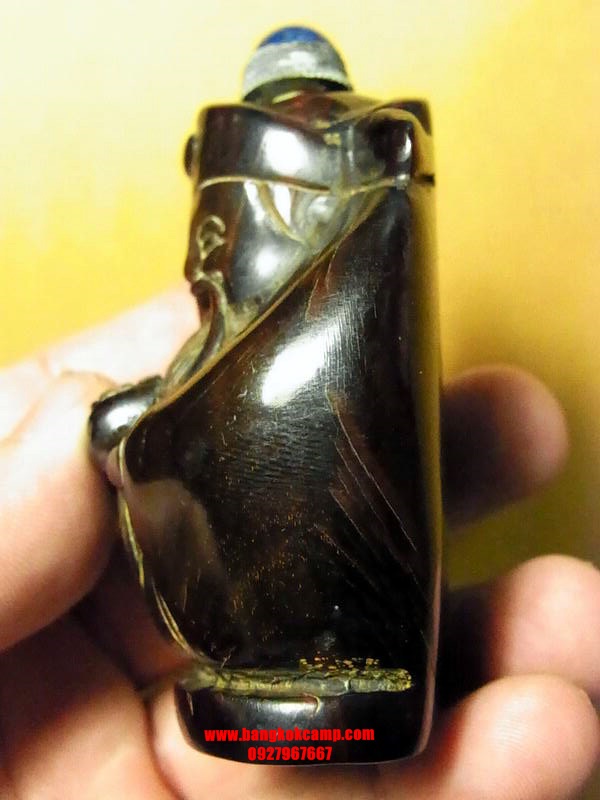 ขวดยานัตถ์ แกะจากเขาสัตว์ เทพเจ้าจีน