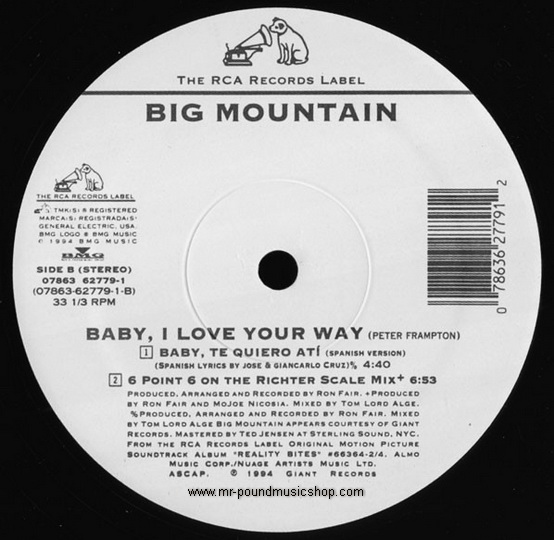 Big Mountain - Baby, I Love Your Way (Ost. Reality Bites)