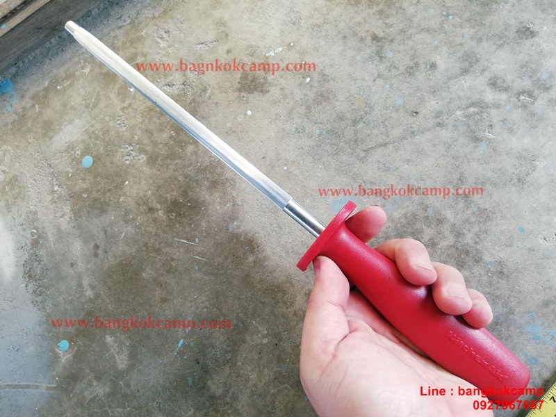 เหล็กลับมีด/เหล็กกรีดมีด/ที่ลับมีด KitchenAid ขนาด8นิ้ว (KitchenAid Red/Stainless Steel Knife Sharpener)