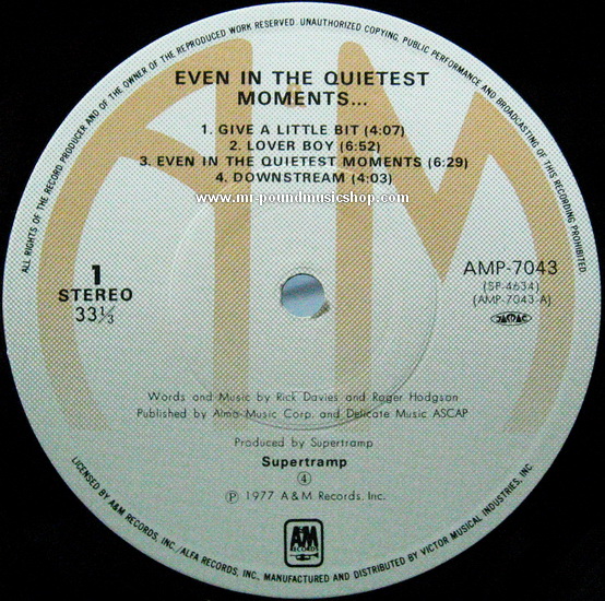 Supertramp - Even In The Quietest Moments...