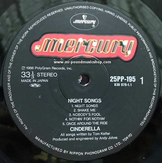 Cinderella - Night Songs