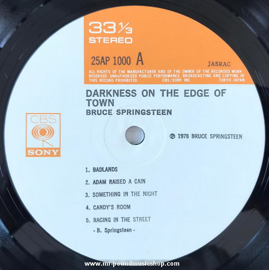 Bruce Springsteen - Darkness On The Edge Of Town