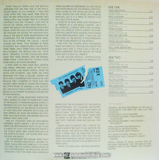 The Beatles - At The Hollywood Bowl