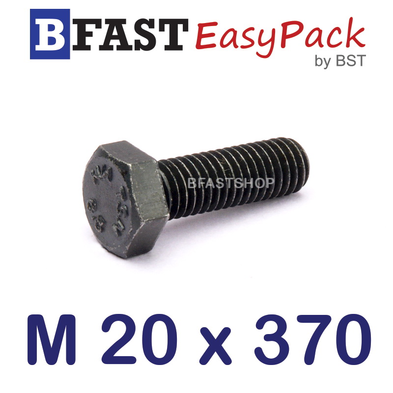 สกรูมิลดำ M20 x 370 *เกลียวครึ่ง*