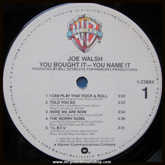 Joe Walsh - You Bought It-You Name It