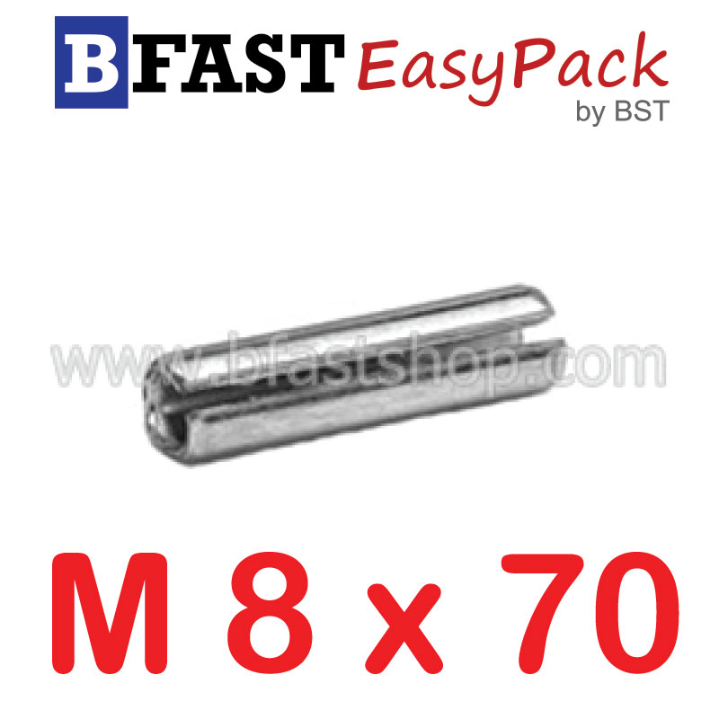ปิ๊นตะกุดสแตนเลส SUS M8 x 70 (1 ตัว/ถุง)