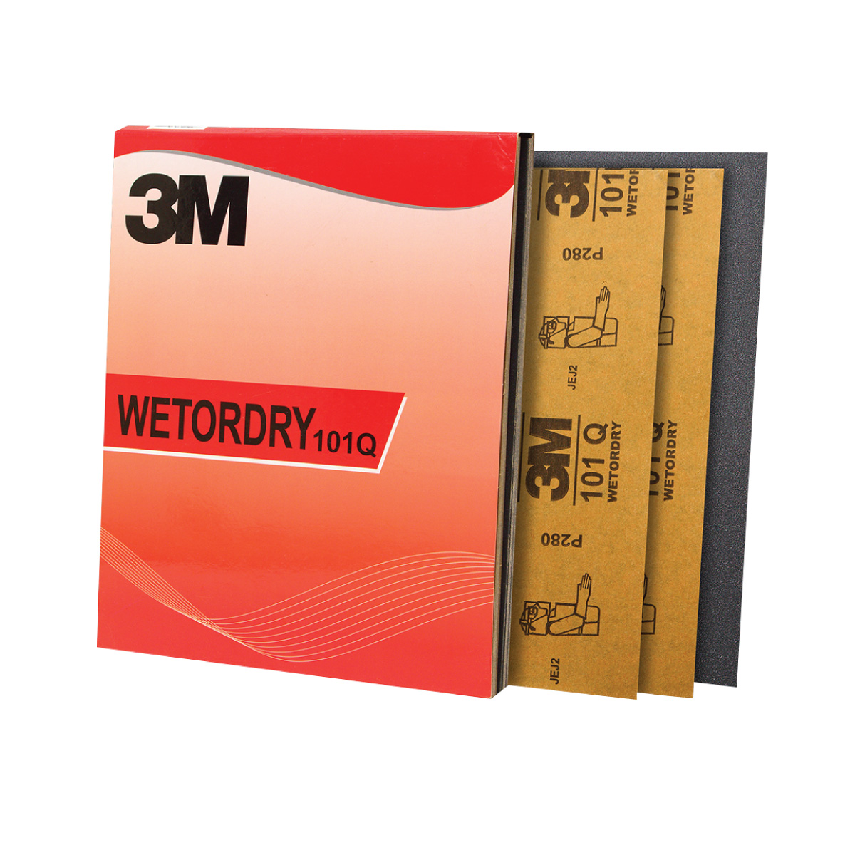 3M 101Q กระดาษทรายน้ำ ขนาด 9นิ้ว x 11นิ้ว เบอร์ 80/ 100/ 120/ 150/ 240/ 320/ 400/ 600/ 800/ 1000/ 1200/ 1500/ 2000
