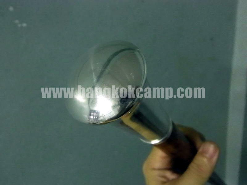 ไม้หายาก... ไม้ตะพด(ไม้ปุ่มประดู่, ปมประดู่) ลายสวยมาก หัว+ท้ายไททาเนียม หัวทรงป้าน