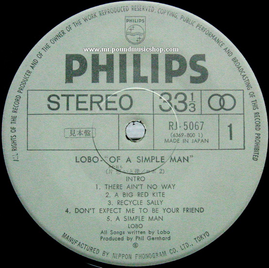 Lobo - Of A Simple Man