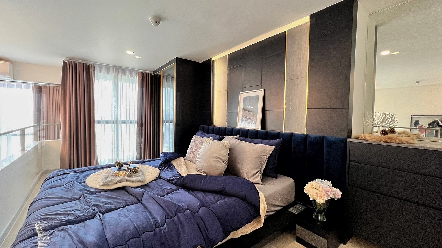 ให้เช่าคอนโด ไนท์บริดจ์ไพร์มสาทร (knightsbridge prime sathorn) ชั้น 33 ห้อง 3309 44 ตรม. ห้อง Duplex 1 ห้องนอน