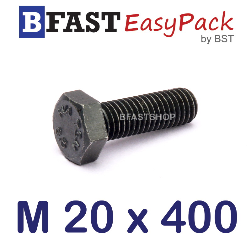สกรูมิลดำ M20 x 400 *เกลียวครึ่ง*