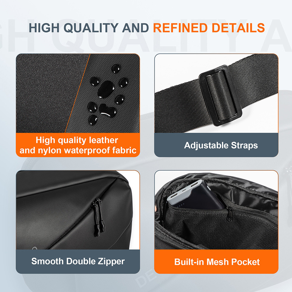 DEVASO กระเป๋าหนัง PU สะพายไหล่ กันน้ำ Switch2 ROG ALLY & X Steam Deck & OLED PS Portal