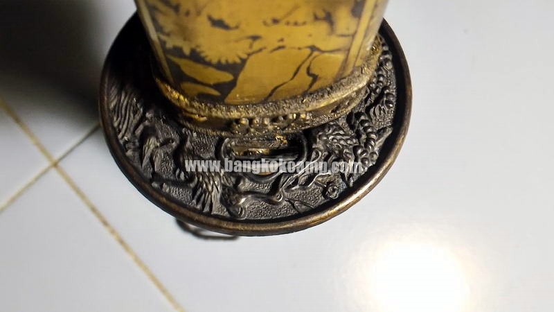 ดาบญี่ปุ่นลายเสือเล่มเล็ก ฮาราคีรี กระไหล่เงิน ใบมีดเป็นเหล็กลาย (ใบมีดดามัสกัส)