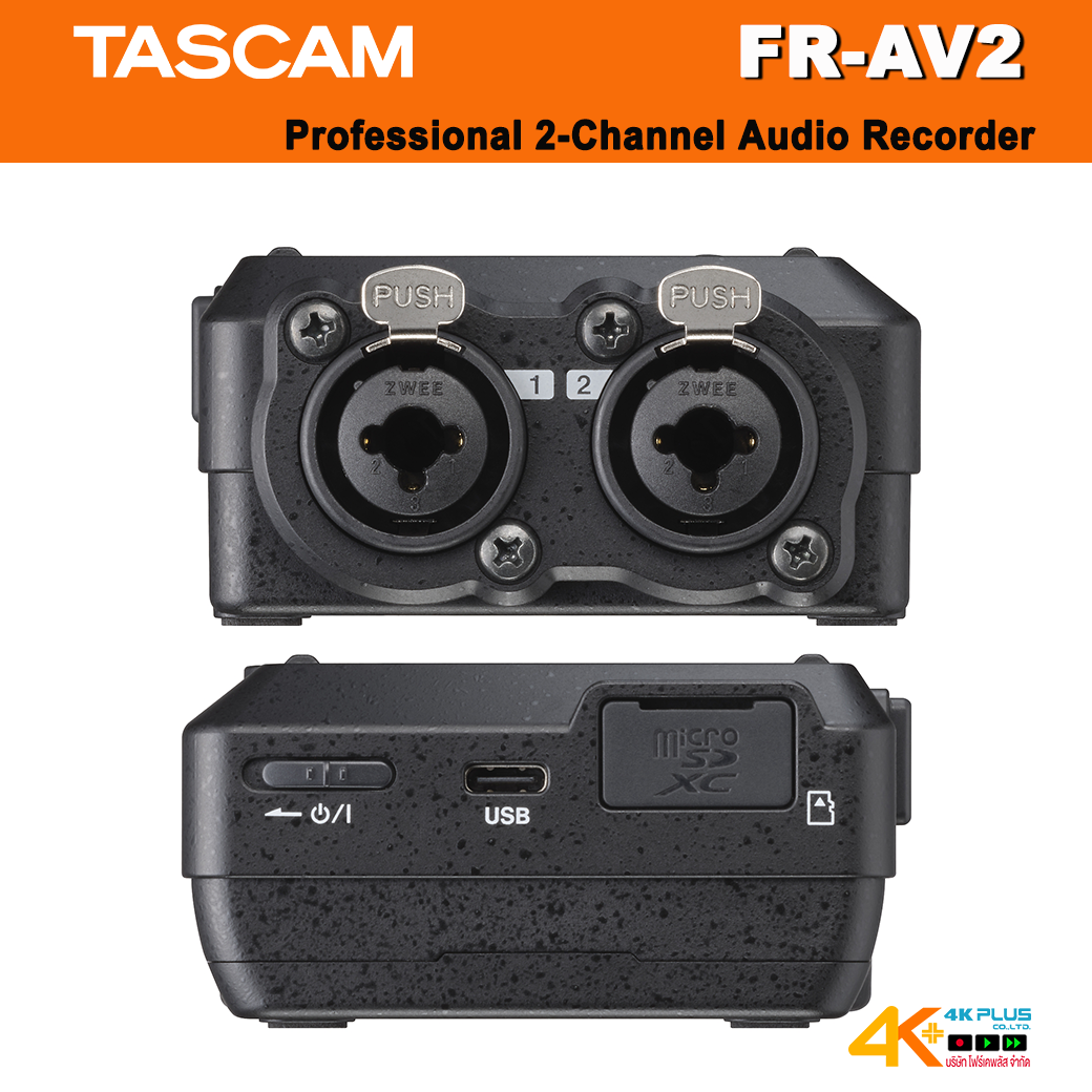 TASCAM FR-AV2 Professional 2-Channel Audio Recorder