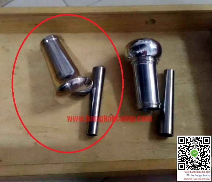 หัวตะพดไททาเนียม หัวป้าน+ท้าย ทำจากวัสดุไททาเนียม (ทรงหัวป้าน)