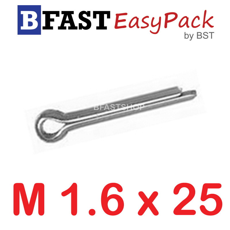ปิ๊นสแตนเลส SUS M1.6 x 25 (15 ตัว/ถุง)