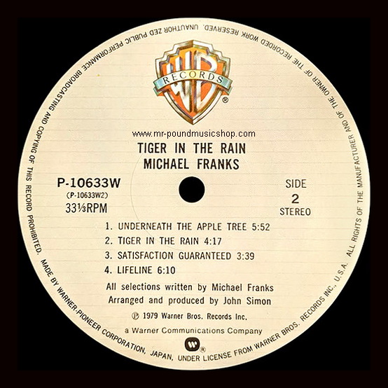 Michael Franks - Tiger in The Rain