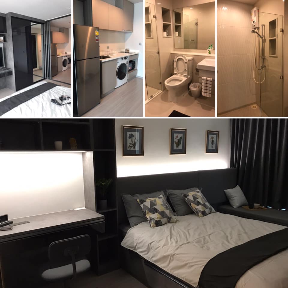 ให้เช่าคอนโด Life Ladprao (ไลฟ์ ลาดพร้าว) (มี 2 ห้อง โทนสีอ่อน&โทนสีเข้ม) ห้องสตูดิโอ 26 ตรม.