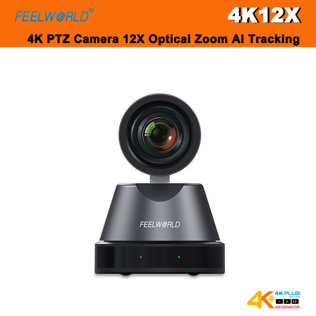 FEELWORLD 4K12X 4K PTZ Camera 12X Optical Zoom AI Tracking
