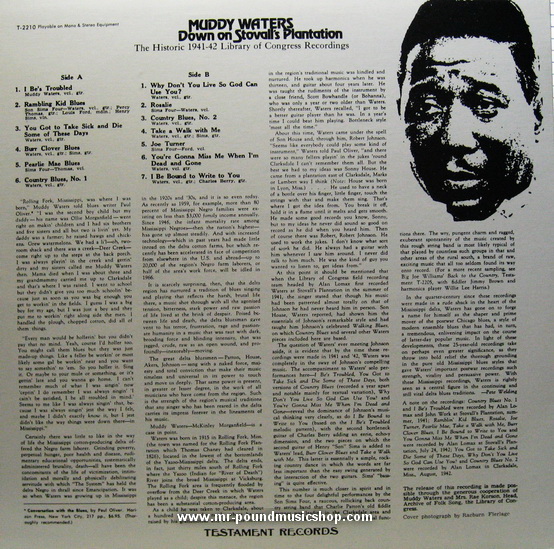 Muddy Waters - Down on Stovall's Plantation